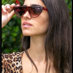 Quay Australia x Sophia Richie 111 Red Cat-Eye Sunglasses